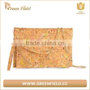 2017 Portugal Cork Handbag Ladies Women Wooden Leather Clutch Bag Wholesale thumbnail-1