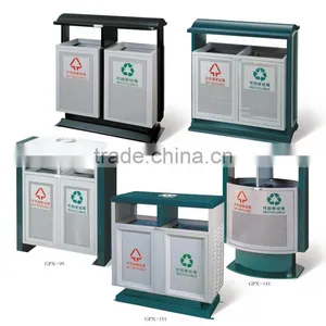 Metal Garbage Cans for Hotel Garden Park Hospital Airport School thumbnail-4