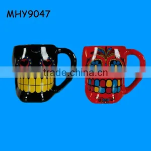 Ceramic Mexican Skull Mug for Gifts thumbnail-1