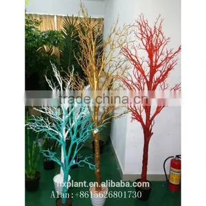 Dry Tree Colourful Plant Bonsai Coral Tree Faux Red Coral thumbnail-1