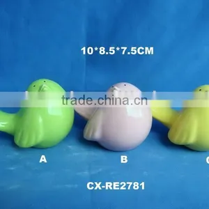 Brown Reactive Glazed Ceramic Bird Deco-color Glazed Porcelain Bird-pottery Bird thumbnail-1