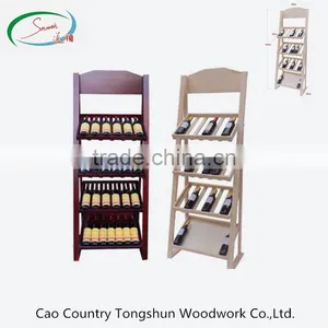 Good Quality Wholesale Four Floor Wooden Wine Rack for Sale thumbnail-1