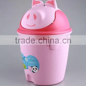 Rubbish Bin Household Garbage Can/Animal Design Plastic Trash Can thumbnail-1