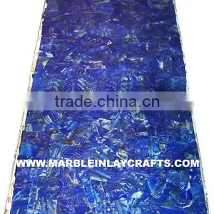 Semi Precious Lapis Lazuli Slabs, Handmade Lapis Lazuli Table Top thumbnail-1