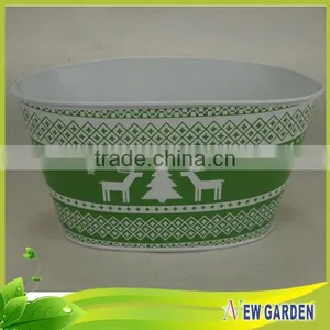 Antique Garden Popular Porcelain Metal Half Wall Flower Pots thumbnail-6