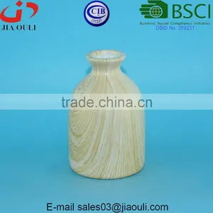Table Decor Water Transfer Printing Marble/wood Color Mini Ceramic Vase thumbnail-2