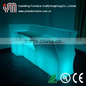 Sectional Wave Shape Bar Table/Illuminated Led Table/Light Up Led Bar Table thumbnail-5