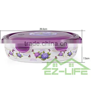 Healthy BPA Free Microwave Oven Safe Big Plastic Lunch Box for Adults thumbnail-2
