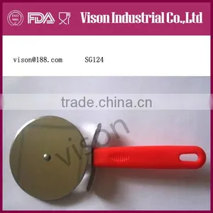 Hot Sale 2014 Pizza Knife, Plastic Pizza Cutter, Stainless Steel Pizza Cutter (SG124) thumbnail-1