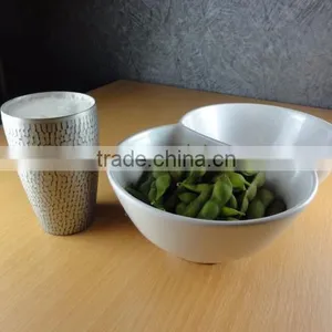 Twin Rice Bowl Double Bowl for Japanese Food Edamame Bowl thumbnail-2