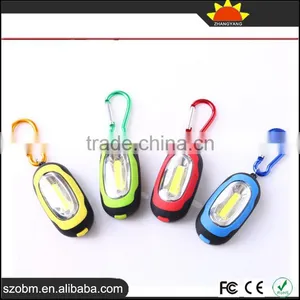 New Arrival Outdoor COB Led Keychain,Plastic Mini Led Flashlight Keychain thumbnail-1