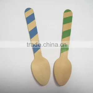Promotion Wooden Cutlery With Color Logo Printed thumbnail-1