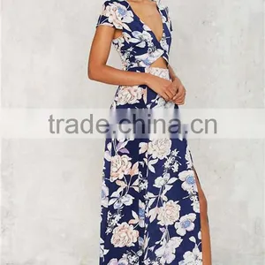 2017 Fashion Latest Designer One Piece Long Styles Maxi Dress thumbnail-2