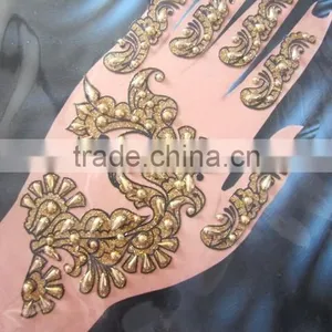 Gold Tattoo Glitter Sticker Hand thumbnail-1