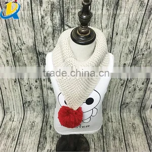 Top Sale Popular Knitted Candy Color Wool Warm Head Scarf for Kids thumbnail-2