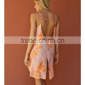 Long Length Casual Orange Tops Loose Tank Tops Wholesale Women thumbnail-3