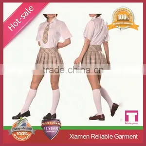 Custom Top Quality Blank Cheap School Girls Sex Uniform by Clothing Manufacturer thumbnail-5
