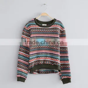 S32448W Knitting Pattern Sweater Top Teenager Kids Pullover O-neck Vintage Style Sweaters thumbnail-4