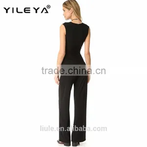 Latest Design Women Jumpsuit Onepiece Jumpsuit V Neckline thumbnail-2