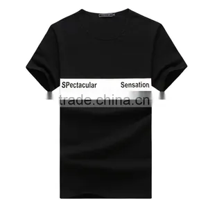 2016 Fashion Fit Best Quality Letter Printe Short Sleeve Fit Men's t Shirt thumbnail-3