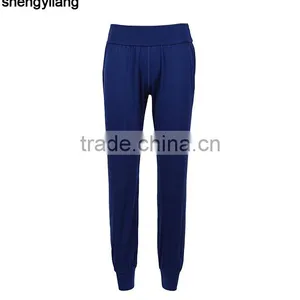 2016 High Quality OEM/ODM Bamboo Product Custom Sports Pants Loose Yoga Pants in Guangzhou thumbnail-6