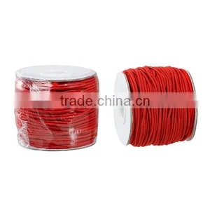 Polyamide Nylon Jewelry Thread Cord For Buddha/Mala/Prayer Beads Red Elastic 2mm thumbnail-3