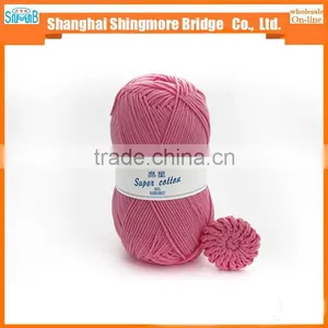 China Yarn Supplier Wholesale Combed Cotton Baby Yarn for Hand Knitting Sweater thumbnail-3