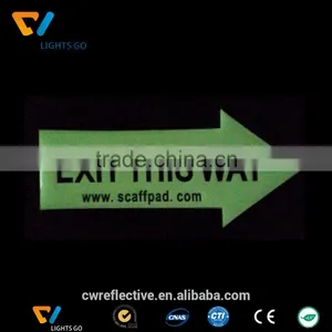 Film Paper Arrow Road Sign Luminous Glow in the Dark Sticker Paper thumbnail-3