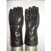 Supply Black PVC Coated Gloves Gauntlet 35cm thumbnail-3