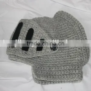 Hot Sell Roman Knight Helmet Hat Crochet Winter Warm Mask Beanies Cap thumbnail-5