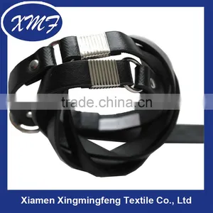 Trend All-match Fashion Manufacturer Black PU Leather Waist Belt for Women thumbnail-4