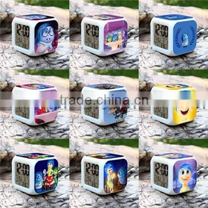 Hot Promotional Gift Alarm Clocks, Movie Inside Out Digital Clock, Inside Out Clock Cheap Price thumbnail-1