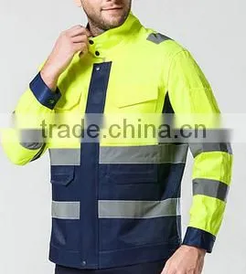 New Fashion Yellow Safety Reflective Jacket Unisex Workwear thumbnail-5