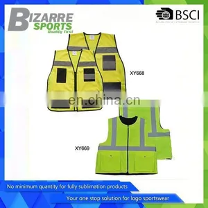 Customized Yellow Green Reflective Safety Vest thumbnail-6