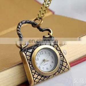Women's Handbags Watch Coin Bag Shaped Luxury Pocket Watch Top Quality Antique Bronze Handbag Pendant Pocket Watches thumbnail-5