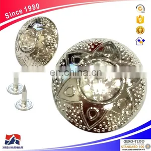 19.5 mm of High-grade Metal Diamond Button thumbnail-1