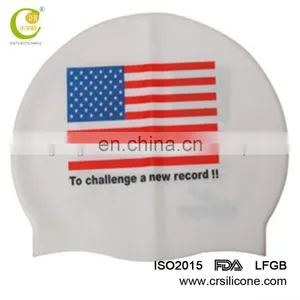 Customized Logo 100% Silicone Swimming Cap With Adult and Kid Size thumbnail-5