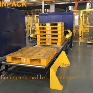Hennopack Multiple Size Automatic Plastic Empty Pallet Magazine Dispenser Machine With CE Approved thumbnail-3