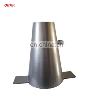 Stainless Steel Concrete Slump Cone Tester/ Unseamed Stoving Varnish Concrete Slump Cone thumbnail-1