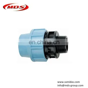 All Kinds of pp pe Compression Pipe Fittings for Irrigation Pipe Water Supply thumbnail-2