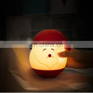 Cute Santa Claus LED Mini Night Light Colorful Night Lamp for Baby thumbnail-4
