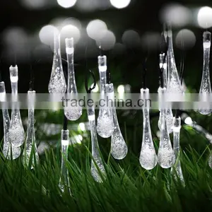Water Drop Solar Fairy String Lights Waterproof Decoration HNL213S thumbnail-3