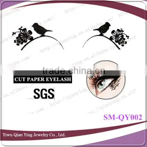 Bird and Flower Fashion Hand Cut Paper Strip Lash thumbnail-1