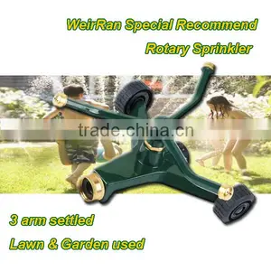 (8-20601) Competitive Price Green 3 Arms Rotating Sprinkler, Rotate Sprinkler, Rotation Sprinkler thumbnail-1