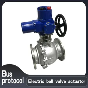 Intelligent Control Electric Ball Valve DN65 Electronic Electric Actuator thumbnail-1