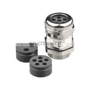 CE RoHS REAH IP68 M12 M16 M25 M32 M42 M50 M63 Waterproof Ip68 Cable Gland Composite Multiple Cable thumbnail-5