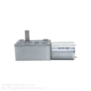 18v 12v 24v Brush Metal Worm Gear dc Electric Motor for Smoke Exhaust Machine thumbnail-1