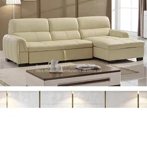 Folding Sofa Bed Modern Minimalist Functional Corner Combination Leather Art Living Room Furniture Storage Sofa Bed thumbnail-2