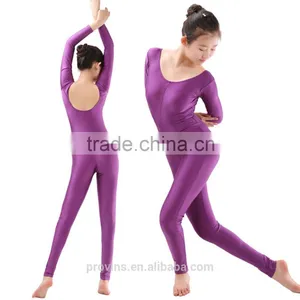 Purple Dance Unitard, Spandex Ballet Unitard thumbnail-1