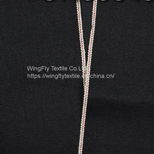 12oz 99% Cotton 1% Elastic Black Right Twill Jeans Denim Fabric 29/30 